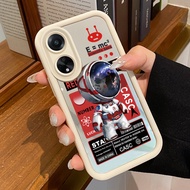 HP OPPO A98 5G OPPO F23 5G OPPO A1 5G Case Softcase Astronaut Phone Case Beautiful Cesing Mirror Sil