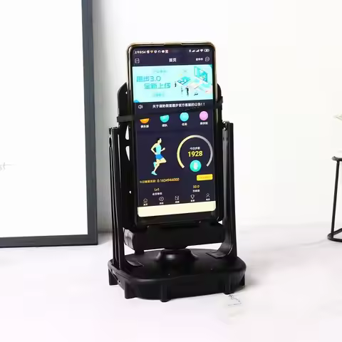 Mobile Phone Stand Shaker Automatic Brushing Step Artifact For Pokemon Go Walker Phone Holder for Po