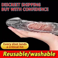 kondom silikon laki laki condom extend pleasure zakar palsu comdom penis extender size fit 安全套