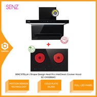 Senz STELLA L Shape Design Heat Pro intelClean Cooker Hood 1700 m3/h SZ-CH3288AC SZCH3288AC + SZRC22