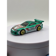 Hot wheels 7eleven supra mk4 custom green chrome