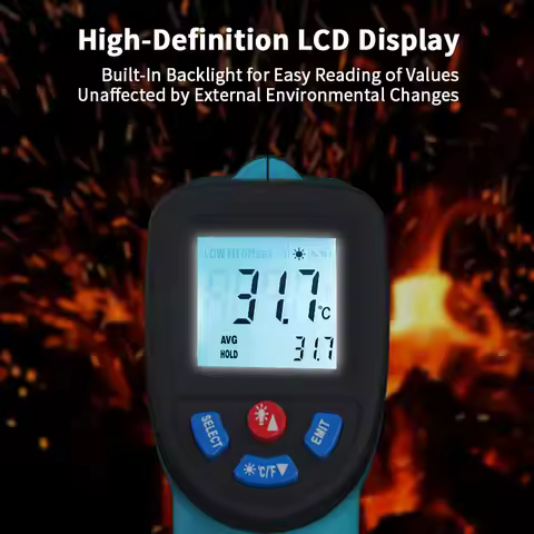 GM550 Non-Contact Laser -50~550 ℃ Infrared Thermometer Infrared Pyrometer IR Laser Temp Meter Indust