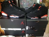NIKE Air Jordan 6 Retro (GS) Infrared 黑紅 US 6Y