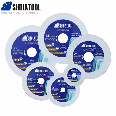 SHDIATOOL 1/2/5pcs Saw Blade Cutting Glass 50/75/85/100/115/125mm For Jade Crystal Marble Quartz Til