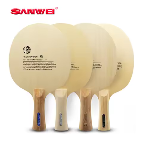 Original SANWEI Hinoki Carbon Series Table Tennis Blade Racket Ping Pong Paddles Pingpong Bat