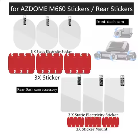for AZDOME M660 Static Stickers for AZDOME Rear camera Static Stickers for AZDOME M660 Mount Sticker