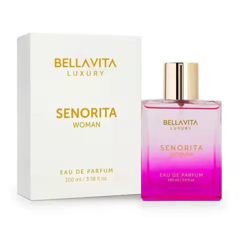 Bella Vita Luxury Senorita Woman Eau de Parfum 100ml/3.38fl.oz | Citrus Peach Rose Jasmine Vanilla M