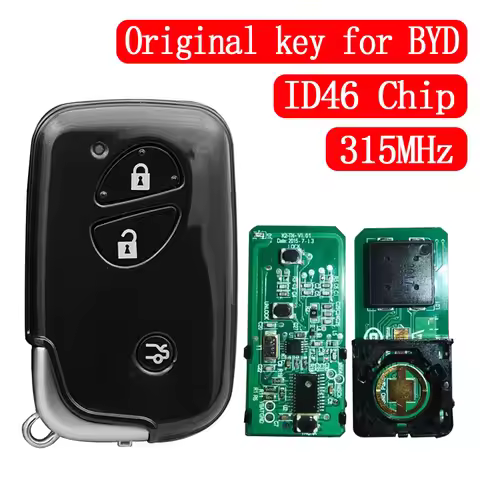 Original for BYD M6 S6 F3 L3 G3 F0 G3R E6 E6B E6A Smart Keyless Remote Key Fob 315MHz ID46 Chip 3 Bu