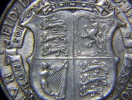 1924年英國(United Kingdom)皇家國徽半克郎(Half Crown Silver)銀幣(英皇佐治五世King George V像)