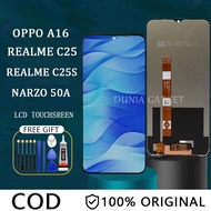 【ORIGINAL+LEM】HD LCD OPPO A16 / Realme C25 / C25S / NARZO 50A ORIGINAL 100% FULL SET LAYAR HIGH ORI TOUCHSCREEN(12 months warranty)