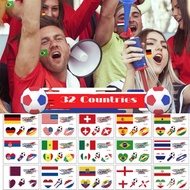 SO MANY Flag WS-J0001-0032  Stickers 110*75mm World Cup Top 32 Football Party Marathon Games Fan Gam