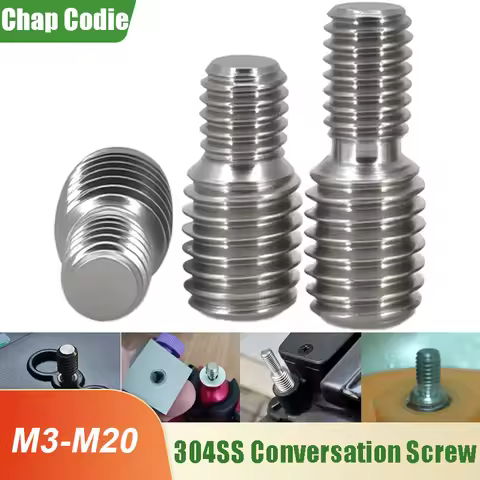 304 Stainless Steel Reducing Conversion Screws Double-ended Headless Screw Converter Bolt Camera Ada