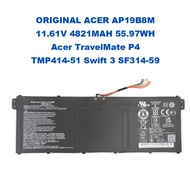 ORIGINAL ACER AP19B8M 11.61V 4821MAH 55.97WH Acer TravelMate P4 TMP414-51 Swift 3 SF314-59 Laptop Battery