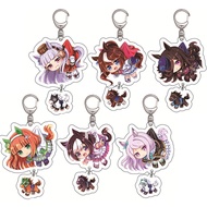 Uma Musume Pretty Derby Keychain Special Week Tokai Teio Mejiro McQueen Rice Shower Acrylic Keychain