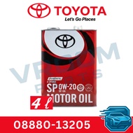 Original Toyota Engine Oil/ Motor Oil 4L | SP 0W-20 GF-6A | 08880-13205