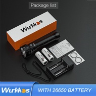 Wurkkos DL70 Scuba Diving Super Bright Double 26650 Battery 13000lm IPX8 Waterproof Underwater Dive 