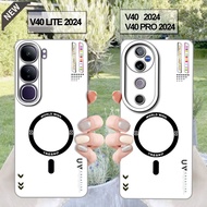 Vivo V40 case and Vivo V40 Pro case and Vivo V40 Lite case _Clear Black Flexible Silicone case