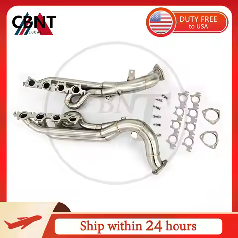 CBNT Exhaust Pipe Manifolds for Audi RS4/RS5 B8 4.2L Free Flow Headers Straight Pipe Performance Ung