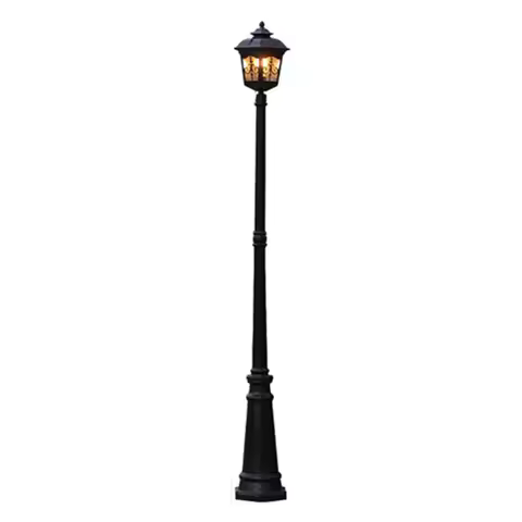 (H≈ 2.4m) Outdoor Courtyard Street Lamp European-Style Waterproof Retro Corridor Lamp Villa Outdoor