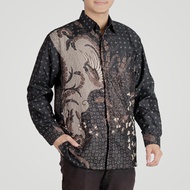 KEMEJA New Batik Sogan Long Sleeve Shirt Men's Batik Combination Motif Syp Sogan Bul Suitable For Uniform