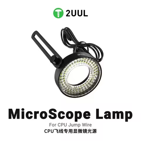 2UUL MS96 CPU Jump Wire Special Microscope Lamp 5V-2A 3W LED Ring Illuminator For Microscope Electro