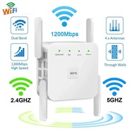 FKTP ตัวขยายสัญญาณ wifi Dual Band 2.4Ghz / 5GHz ความเร็วในการถ่ายโอน 1200Mbps ความเร็วสูงทะลุกำแพง ข