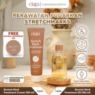 Ciara Stretch Mark Treatment & Skin Elasticity Booster Cream X Stretchmarks Treatment Oil X Deodoran