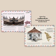 writeswithirin Kartu Pos/ Post Card/Bangunan Bersejarah Sumatra Barat