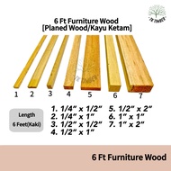 6 Feet Meranti Hardwood - Furniture Wood, Ceiling Span, Wood line, Kayu Kambir, Kocai. (6 Kaki)