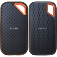 【2点セット【Amazon.co.jp限定】】SanDisk SSD 外付け 4TB USB 3.2 Gen 2x2 最大2000MB/秒 防滴防塵 SDSSDE81-4T00-GH25 エクストリー