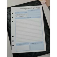A5 TODAY'S JOURNAL 6 RING PLANNER INSERTS REFILL
