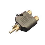 Converter Jack RCA To 2 Cover RCA