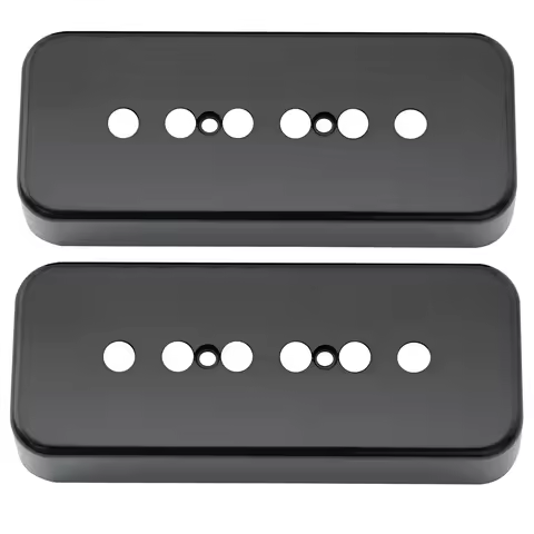 Musiclily Pro Plastic P-90 Soapbar Guitar Pickup Covers Compatible with USA LP (Set of 2)
