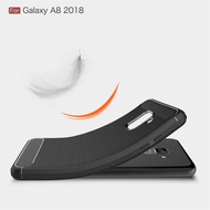 CASE SLIM FIT SAMSUNG A8 2018 A8+ A8 STAR A80/A90 A9 2018 A9 PRO A91/S10 LITE CASING CARBON SILICON 