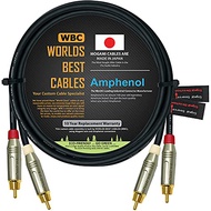 WORLDS BEST CABLES 3 Foot – Directional Quad High-Definition Audio Interconnect Cable Pair CUSTOM MA