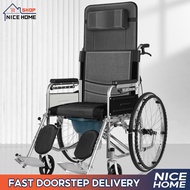 Wheelchair Manual Wheelchair with Console Lightweight Folding Elderly Wheelchair