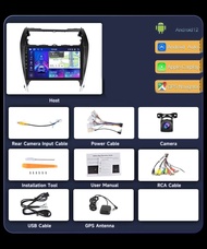 Asawin วิทยุติดรถยนต์2G + 64G 8 Core สำหรับ Toyota Camry สเตอริโอ2012 2014 10.1นิ้ว1280*720P หน้าจอส