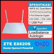 Router Zte E8820S Openwrt Wifi5 Ac Dual-Band Loadbalance Autologin Terlaris