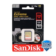 Memory SDXC UHS-I Card V30 U3 Class 4K 256GB SDSDXVV-256G Sandisk Extreme