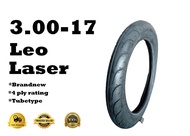 300-17 (3.00-17) LEO LASER 4 PLY LEO TIRE BRANDNEW