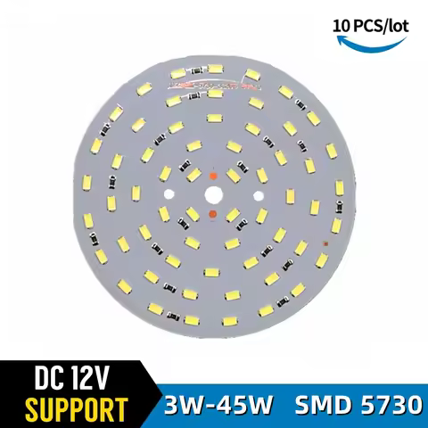 10PCS/Lot DC 12V Lamp Bead LED Light Plate 5730 SMD 3W 5W 9W 15W 21W 30W 45W Driverless Light Board