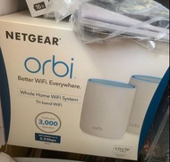 Wifi Router Netgear Orbi Mesh wifi(wifi5)  RBK20 3頻 AC3000