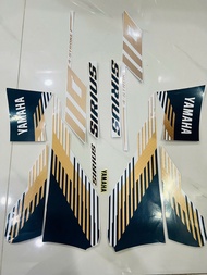 Bộ tem decal dán xe máy Yamaha Sirius 110 đời 2024 màu trắng zin thái siêu đẹp
