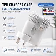 Charger case Cover for macbook Air Pro original charger protector matte TPU cover