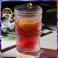 (GI) Unique Aesthetic Cafe Glass Cup 360 ML