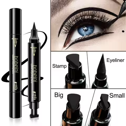 Seal Stamp Liquid Eyeliner Pen Waterproof Fast Dry Black Eye Liner Pencil With Eyeliner Cosmetic Dou