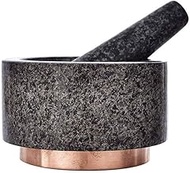 RFSTGYU Heavy Granite Mortar And Pestle Set Guacamole Bowl Stone Grinder For Stone Grinder For Herb Spice Garlic Ginger Root