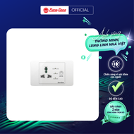 Ổ cắm máy bơm chống giật chính hãng Rạng Đông OC03.MB 16A Ổ cắm thông minh hiển thị mực nước và trạn