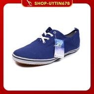 (GENUINE) Upper class men's shoes, blue men's canvas shoes, laces, active shoes