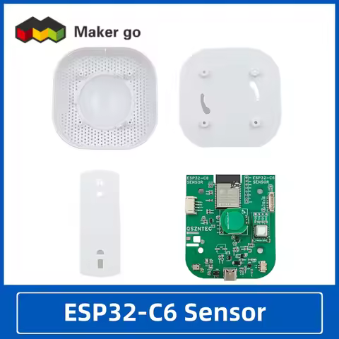 ESP32-C6 multi-sensor can detect CO2, VOC, IMU, temperature, humidity, air pressure, light, and huma